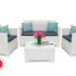 Комплект мебели Bica NEBRASKA 2 Set (диван, 2 кресла и стол), белый